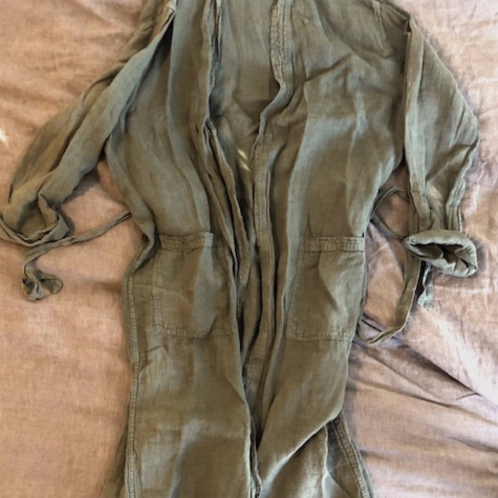 Eadie Lifestyle Linen Bathrobe
